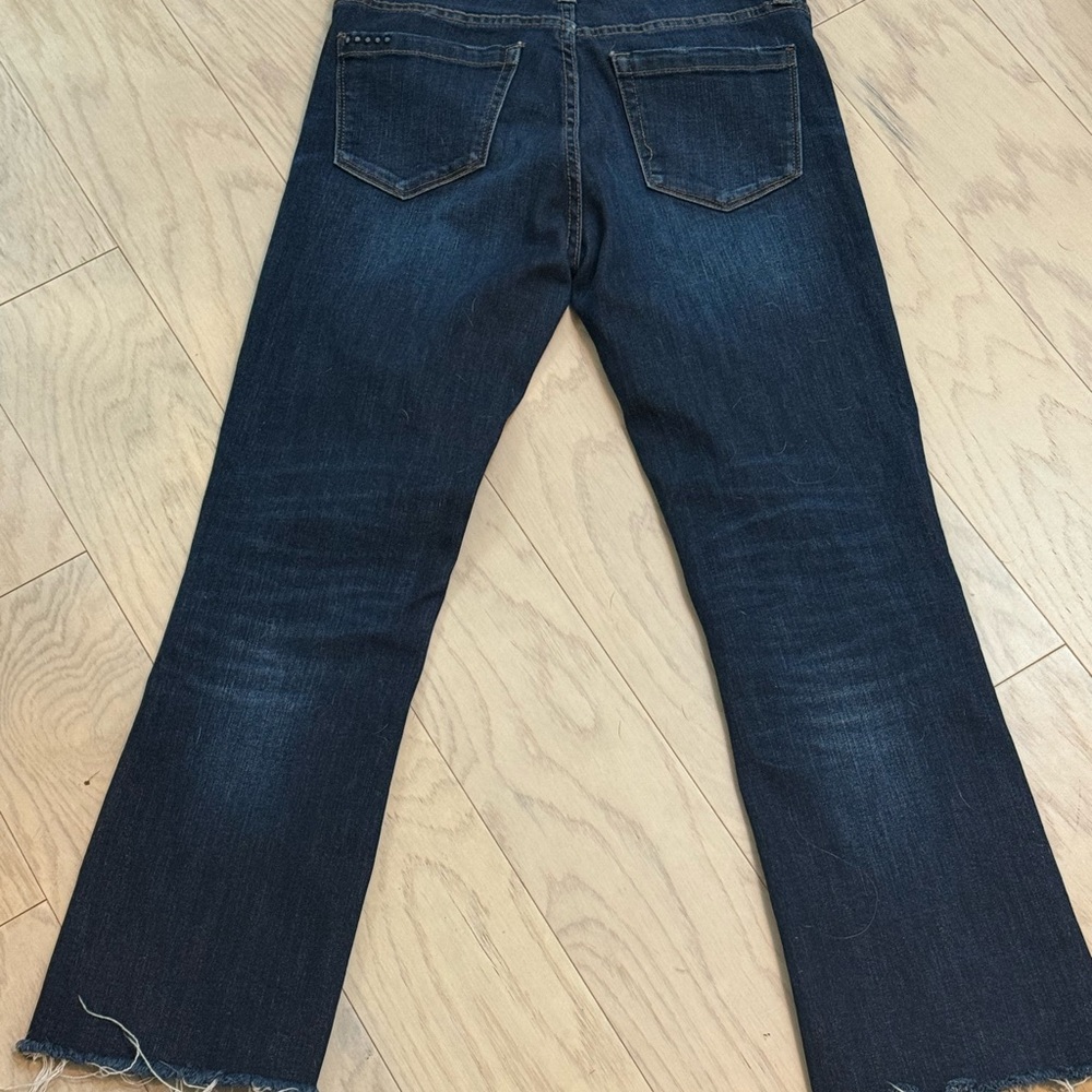Blank NYC Dark Indigo Kick Flare Jeans - Picture 2 of 3